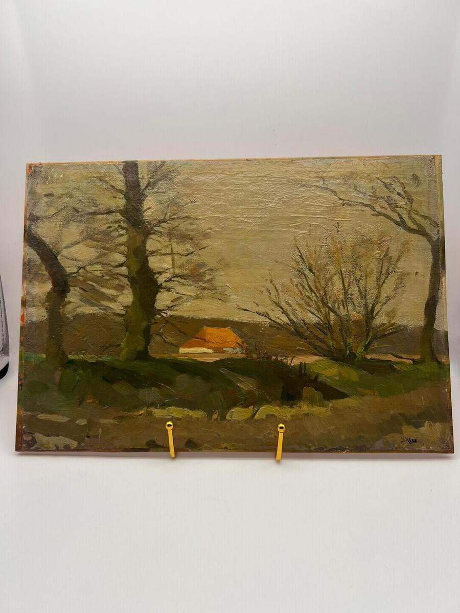Johannes (J)Ates (1868-1954) - Landschap met boerderij 