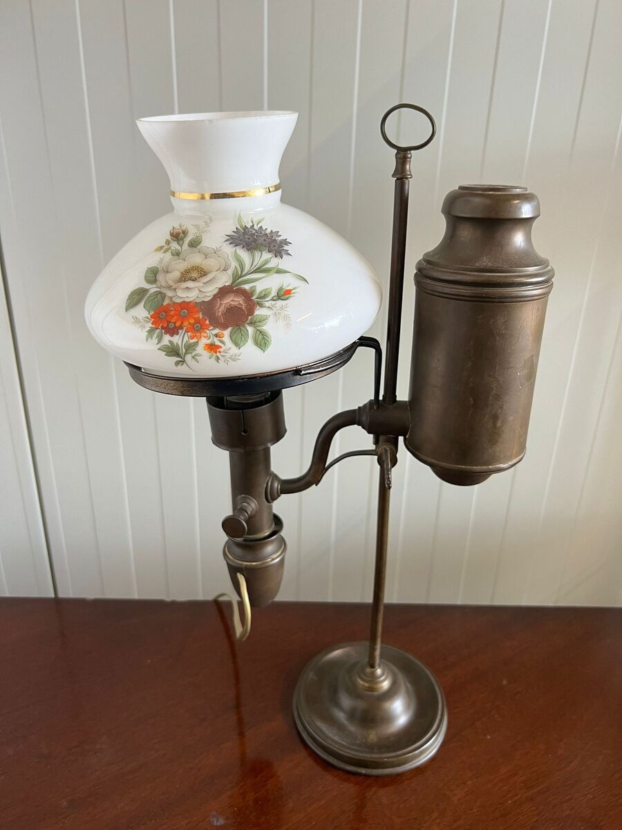 Art Deco tafel olielamp 