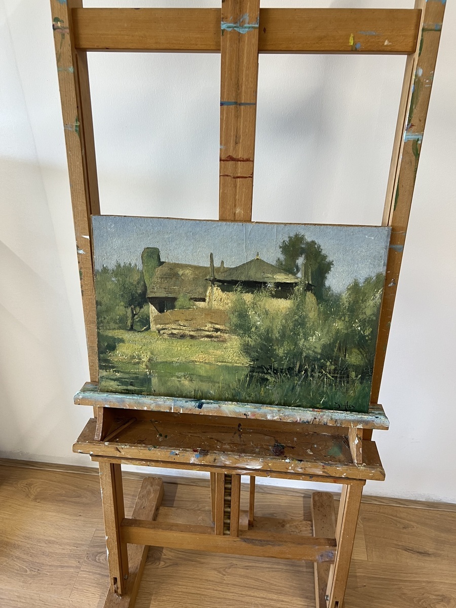  schilderij Johannes Ates, de boerderij