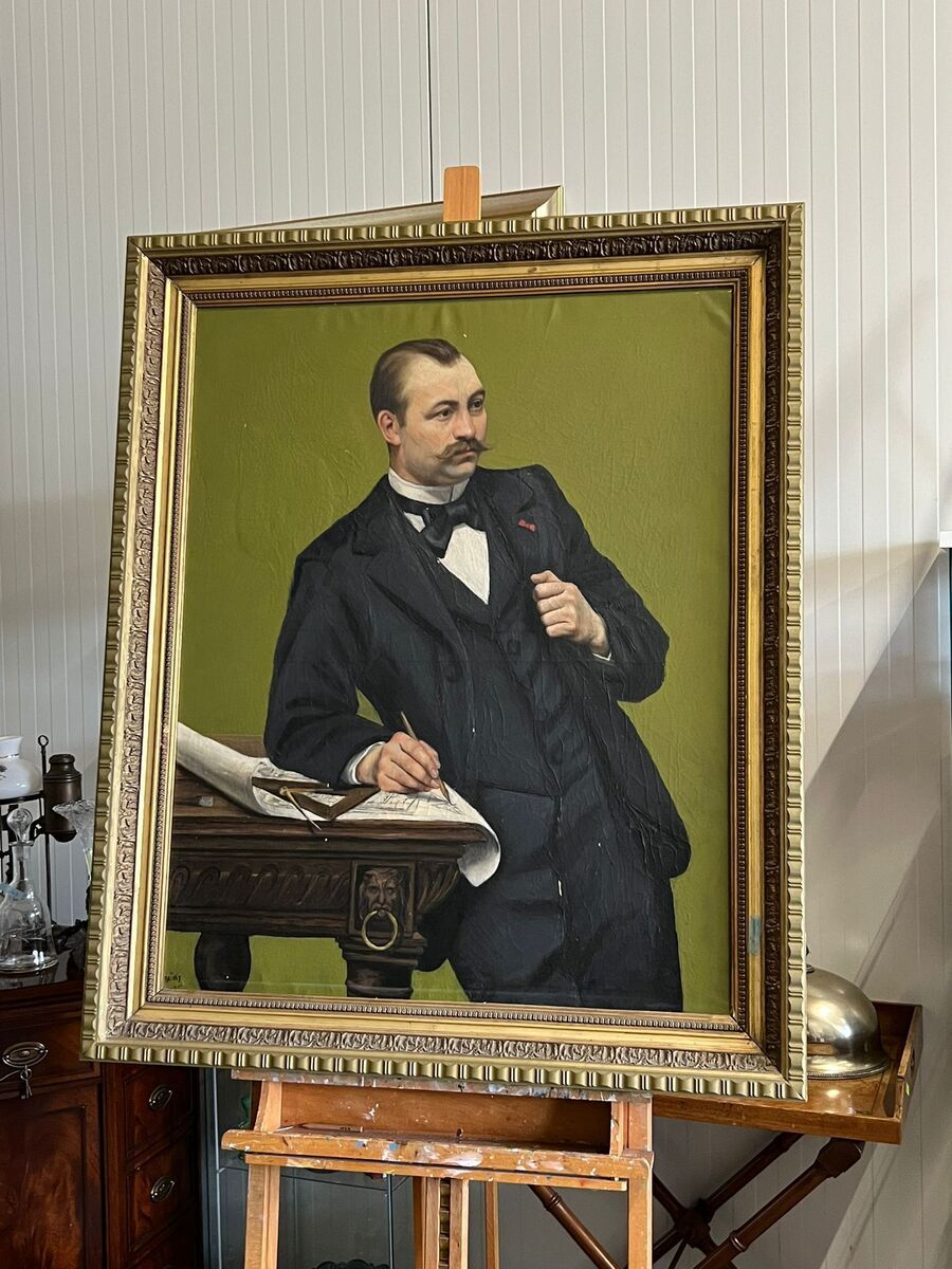 Belgisch portret van een architect , 19e eeuw