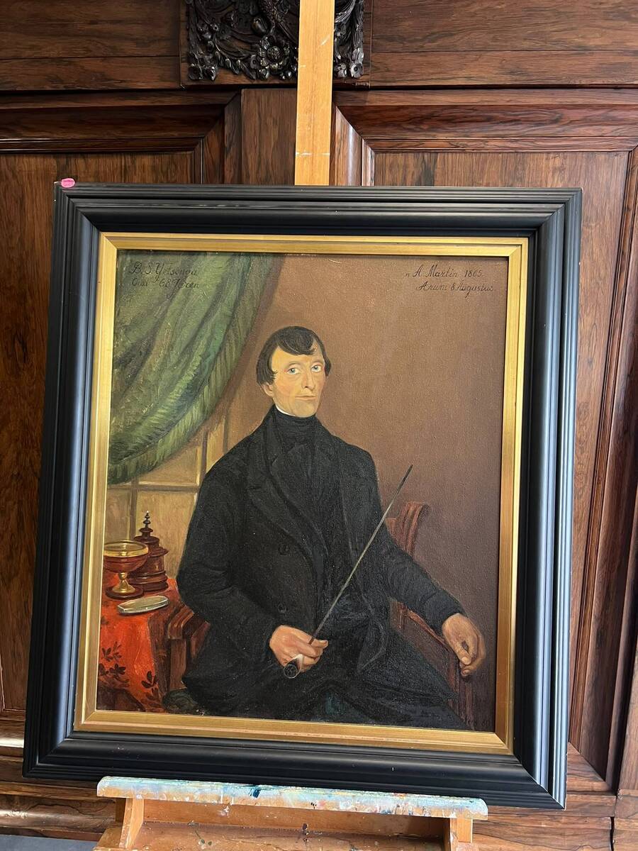 Geschilderde Replica van 19e eeuws portret