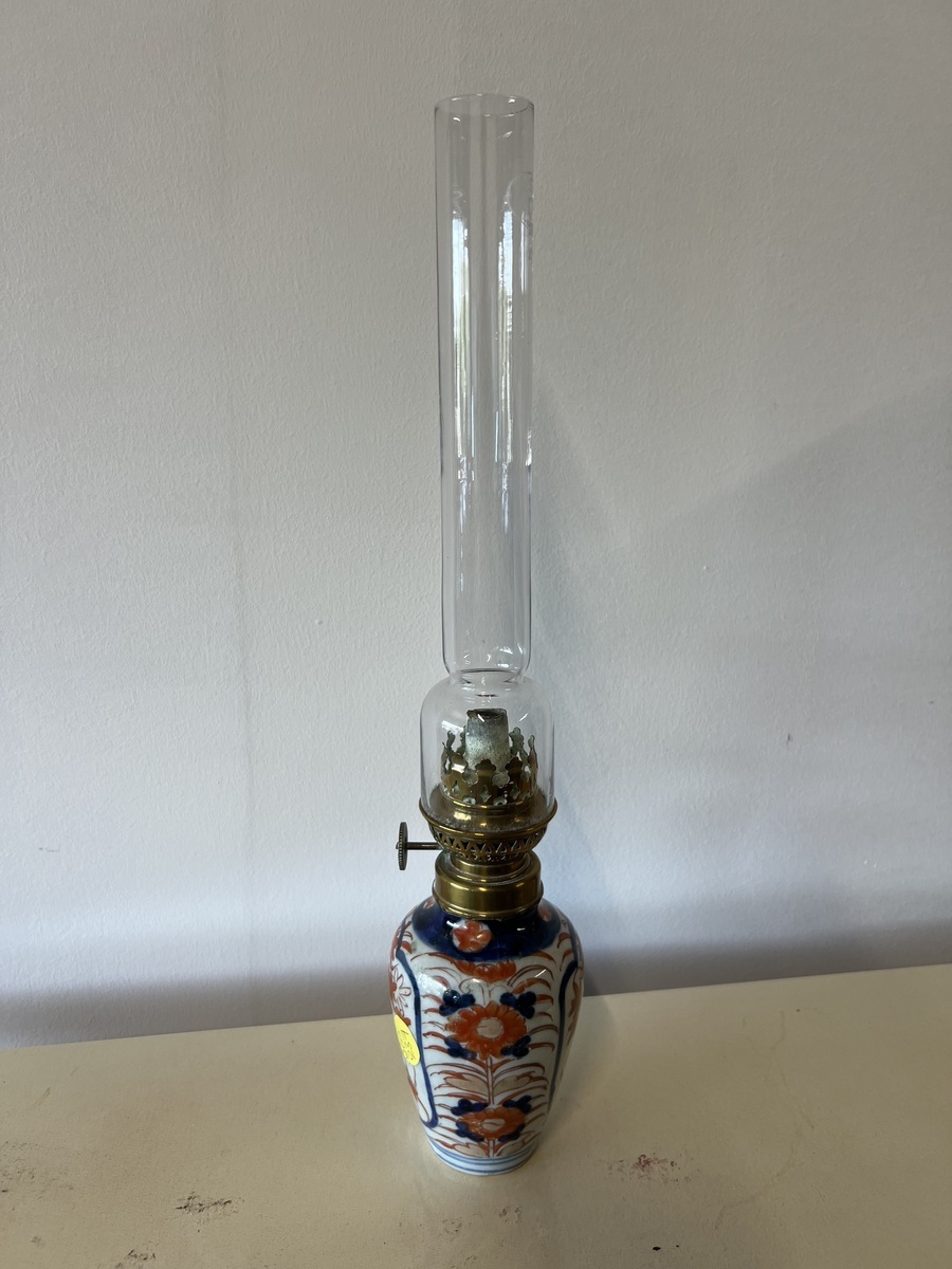 Antieke Imari olielamp