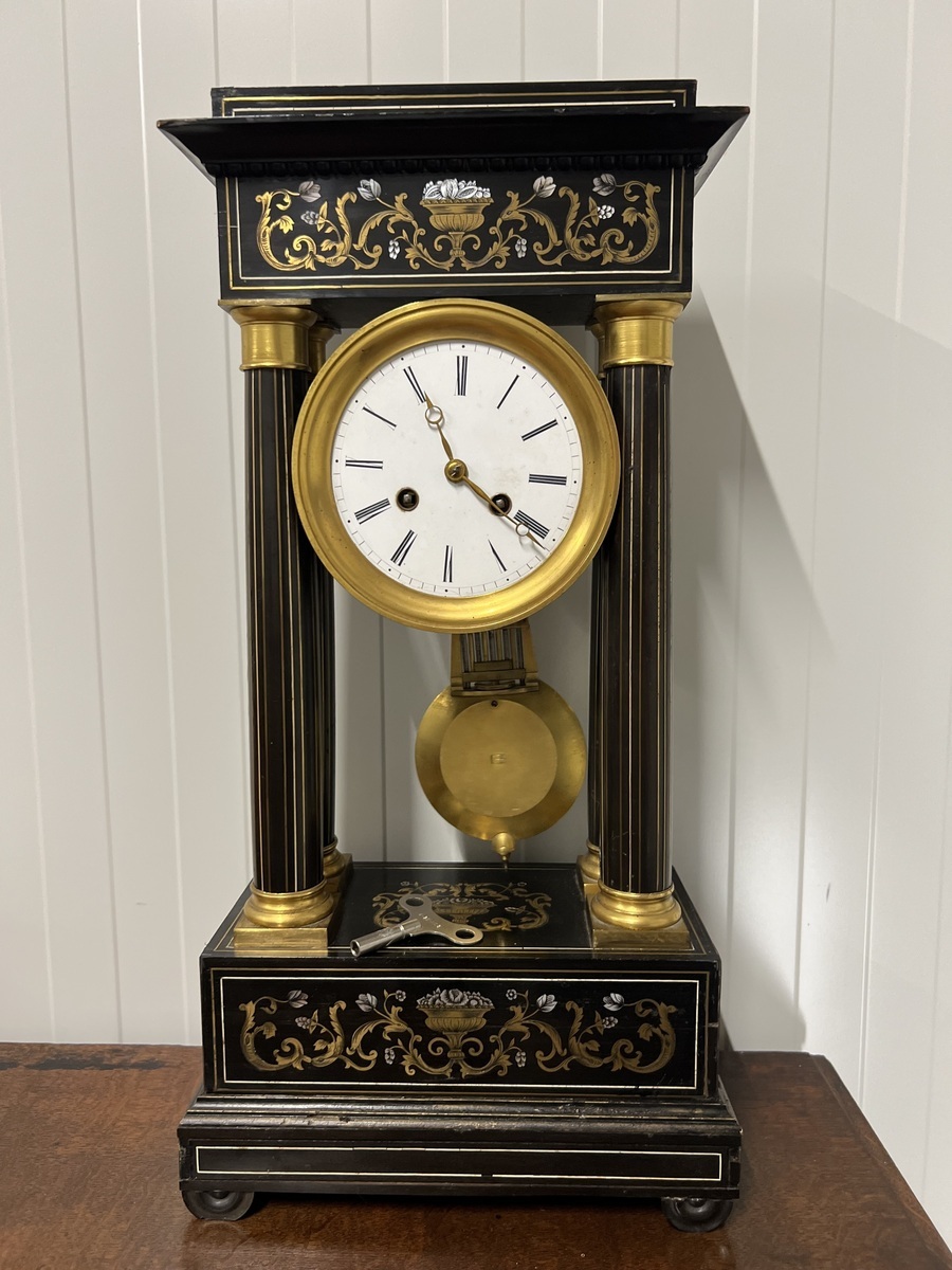 Franse kolom pendule ca. 1850