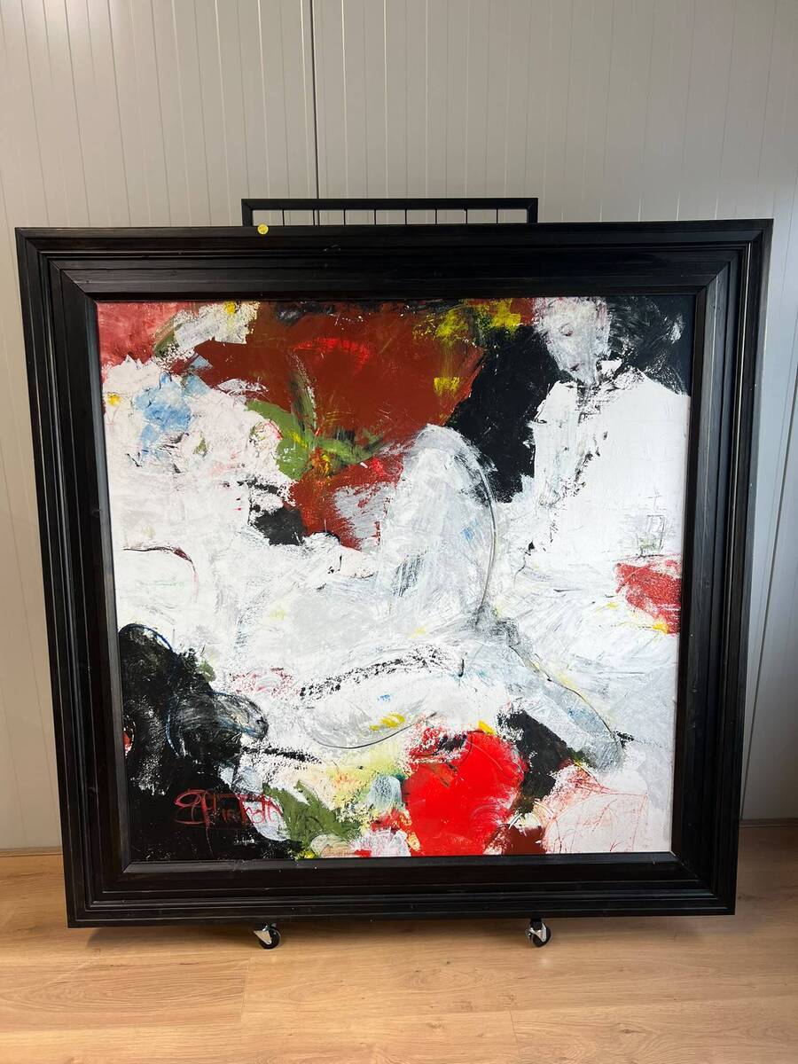Monumentale Abstract Expressionistische Compositie – In de geest van Gerriet Postma & COBRA