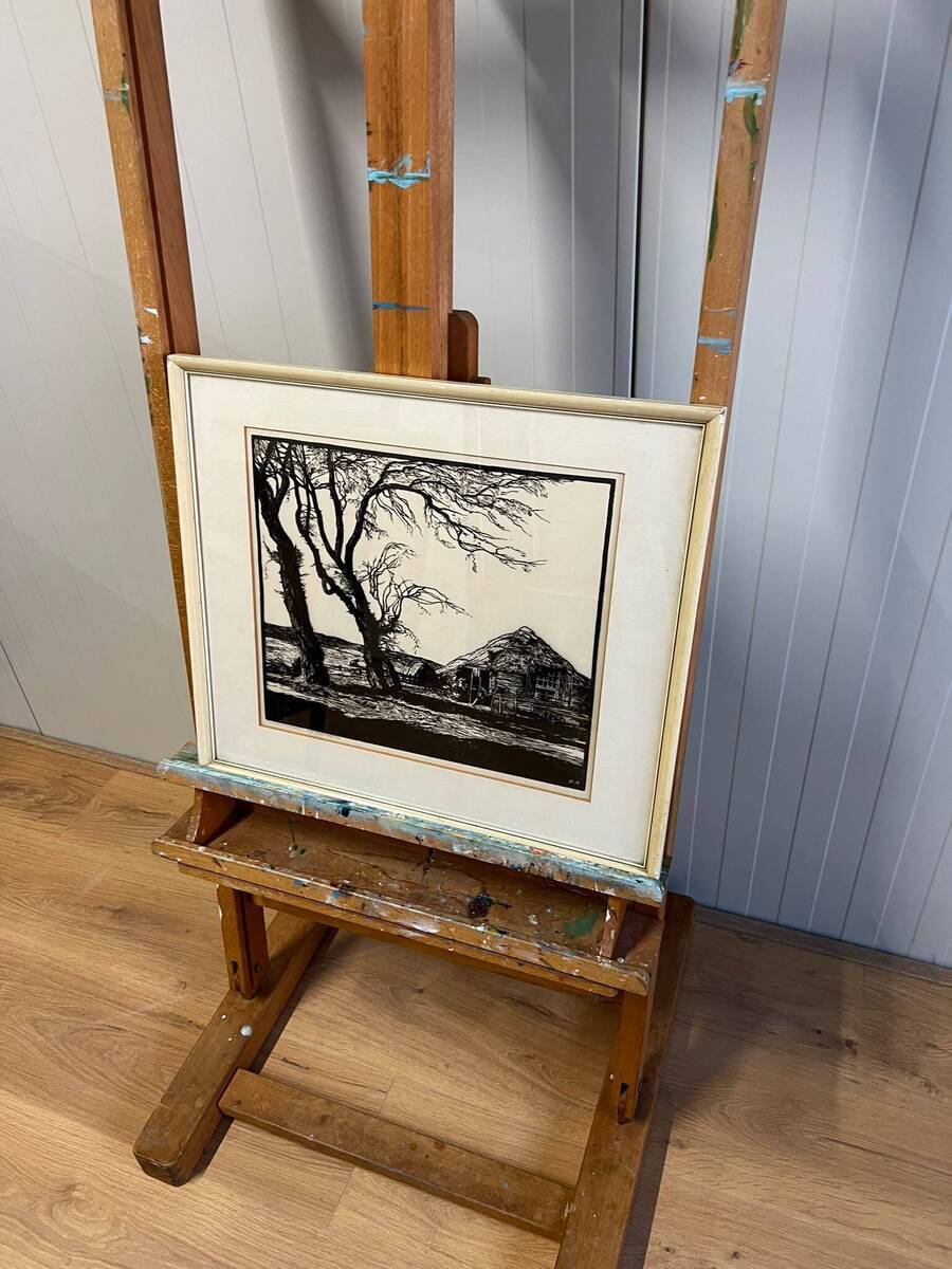 Piet Rackwitsz (1892–1968) – Landschap met boerderij.